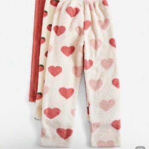 SHEIN Pajama Bottoms - Pink and Cream